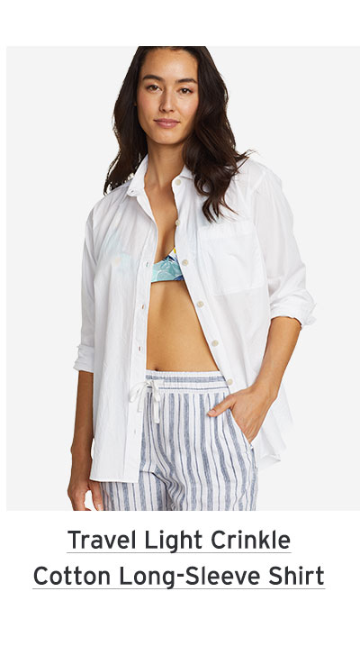 Shop travel light crinkle cotton long-sleeve shirt