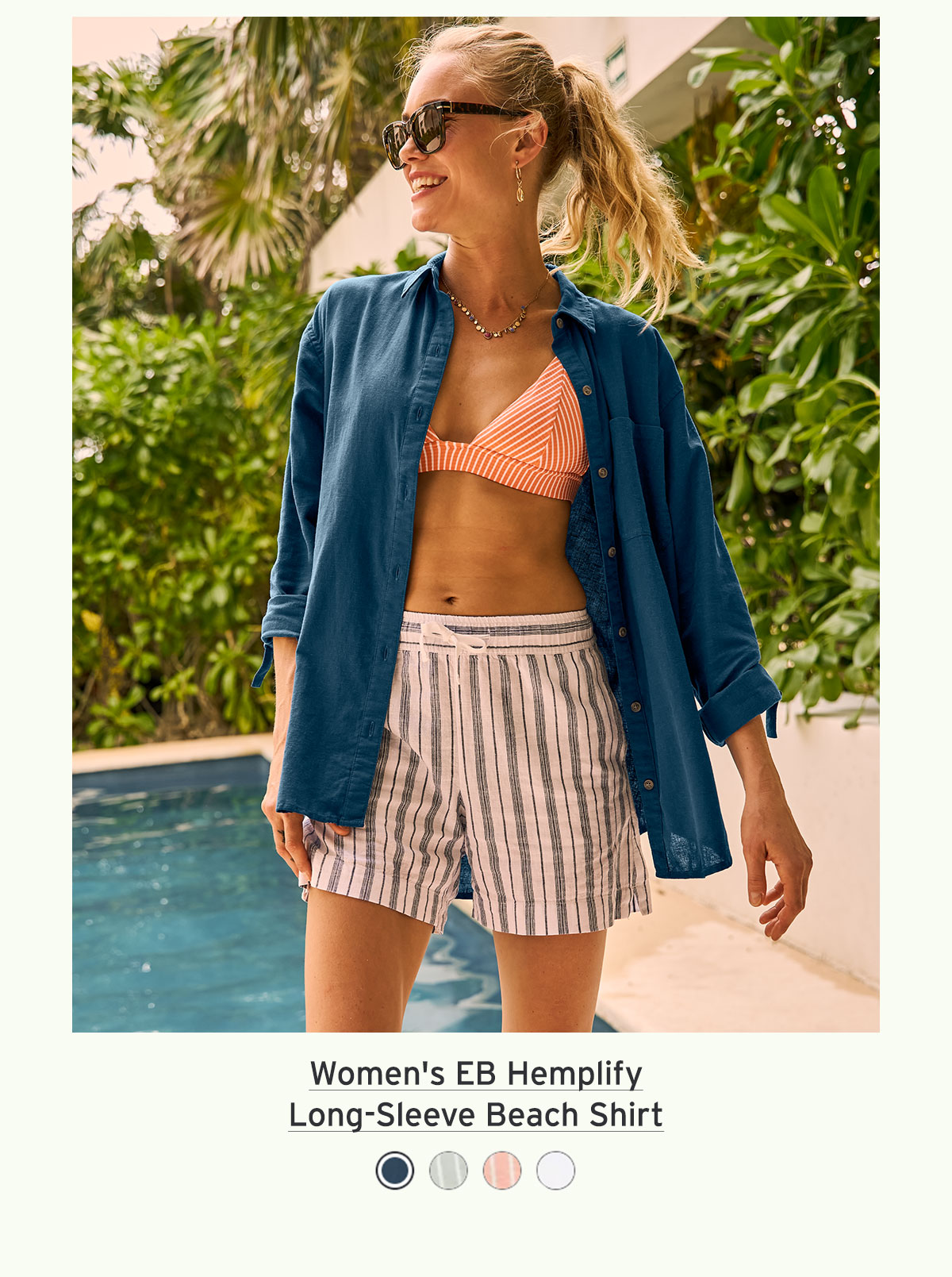 Shop Women's EB Hemplify Long-Sleeve Beach Shirt