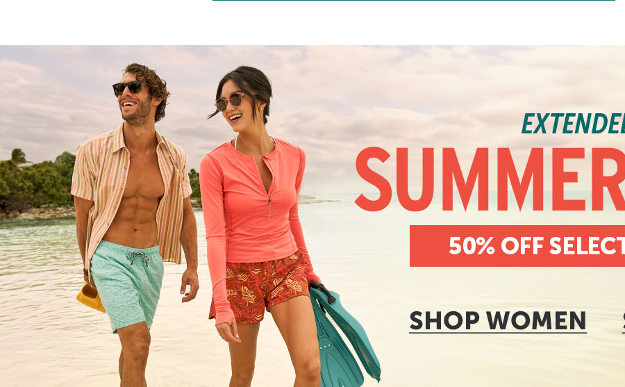 Extended! Shop Women Summer Sale. 50% Off select styles