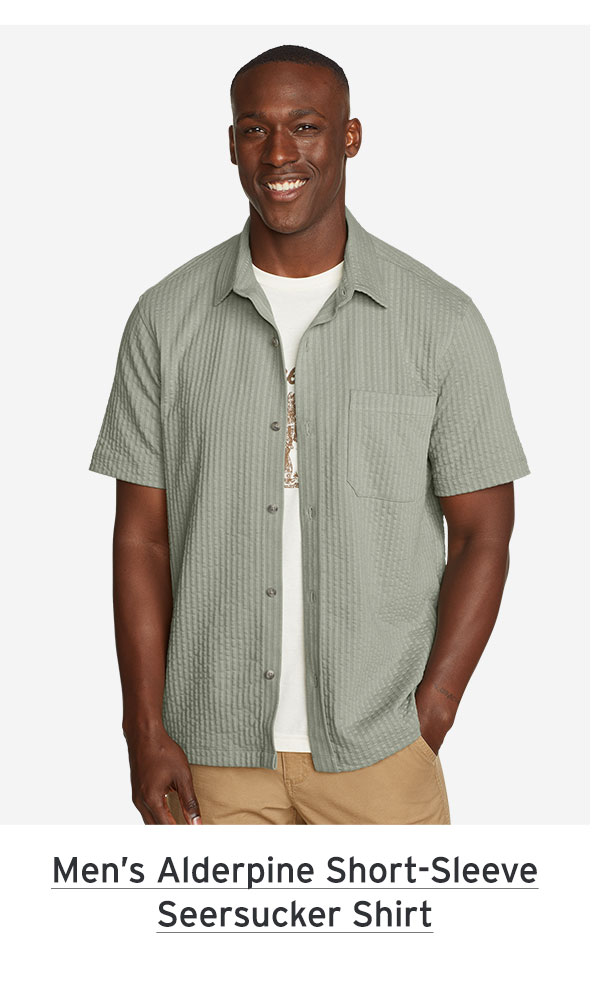 shop Men's Alderpine Short-Sleeve Seersucker Shirt