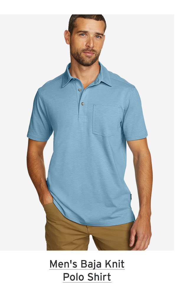 shop Men's Baja Knit Polo Shirt