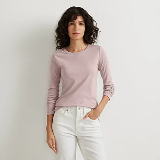 Image of Women's Favorite Long-Sleeve Crewneck T-Shirt