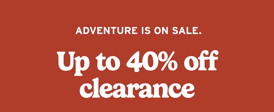 Up to 40% off clearance