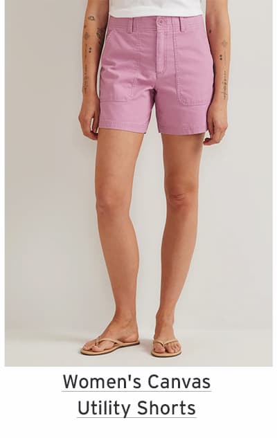 Women's Canvas Utility Shorts