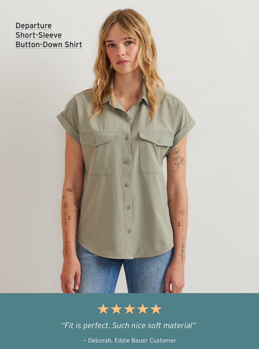 Women's Departure Short-Sleeve Button-Down Shirt