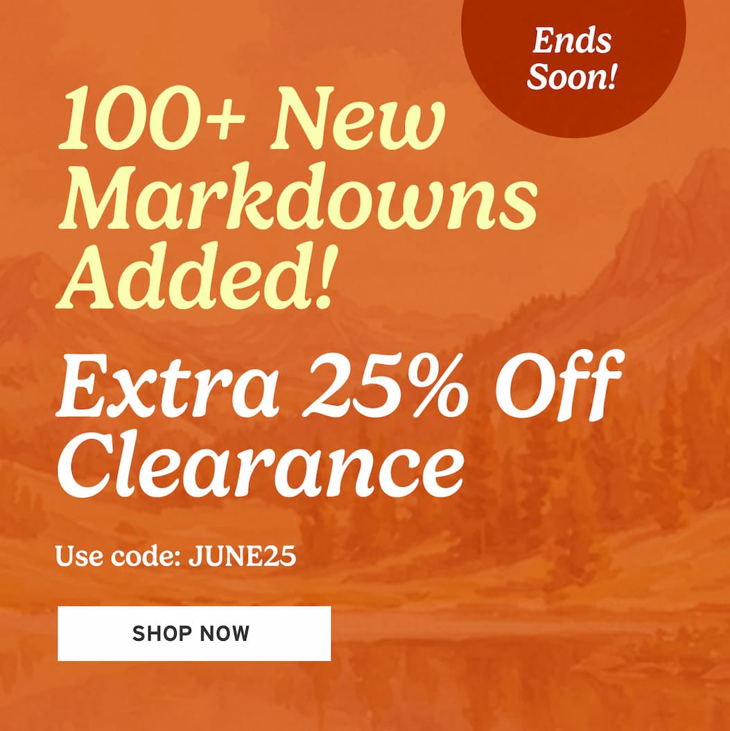 Extra 25% Off Clearance