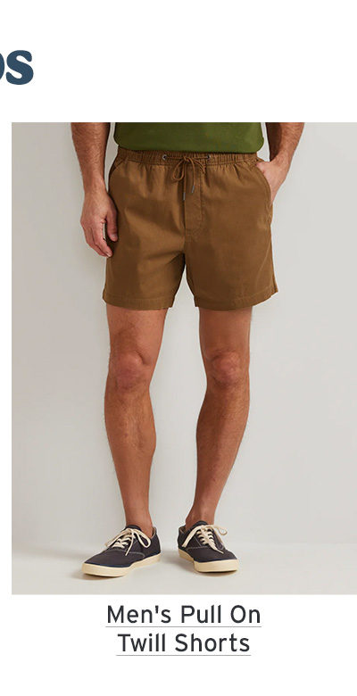 Men's Pull On Twill Shorts