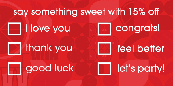 say something sweet with free delivery
