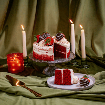 Chocolate cake with a candle