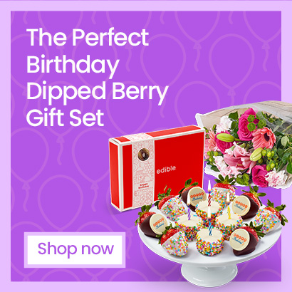 The Perfect Birthday Dipped Berry Gift Set