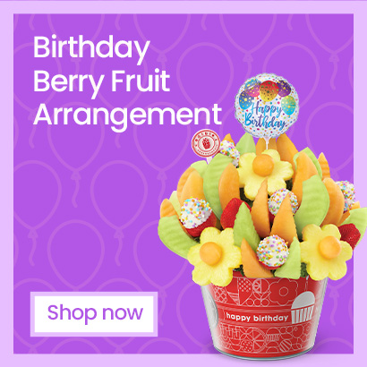 Birthday Berry Fruit Arrangement