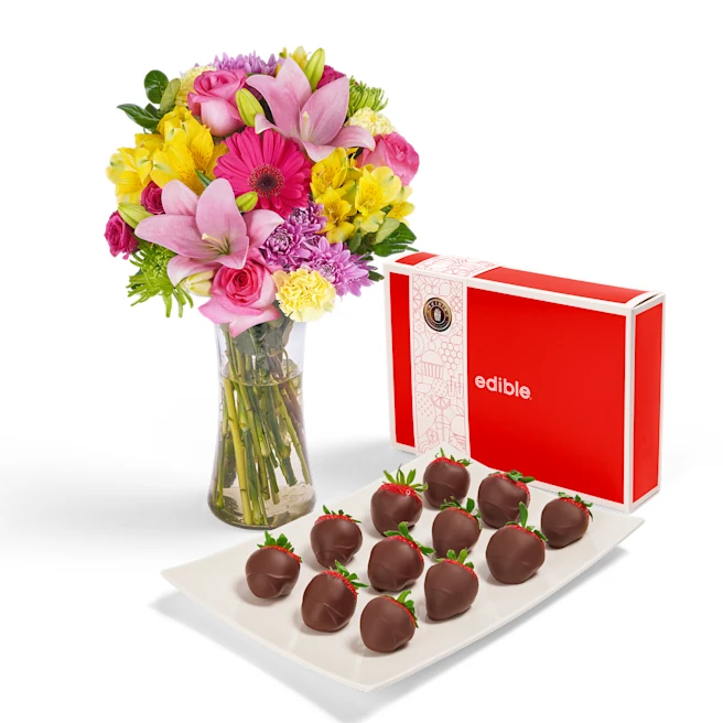 Bouquet with <br>Dipped Berries