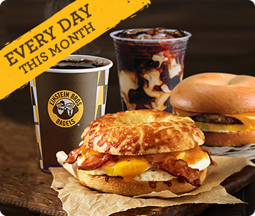 Free hot or iced coffee every day this month