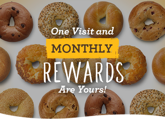 One visit and monthly rewards are yours!