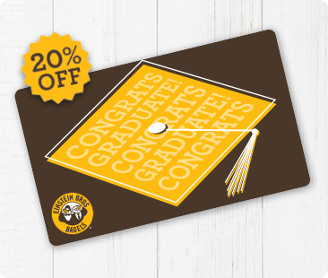 20% off e-gift cards for the graudate