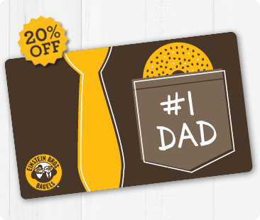 20% off e-gift cards for Father's day - #1 Dad Gift Card