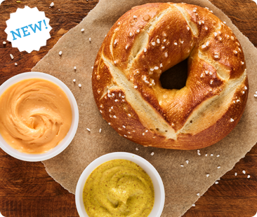 New! Pretzel Bagel Double Dipper