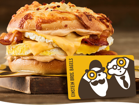 Gift near near egg sandwich