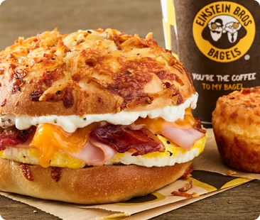 Farmhouse Egg Sandwich with coffee and hash brown