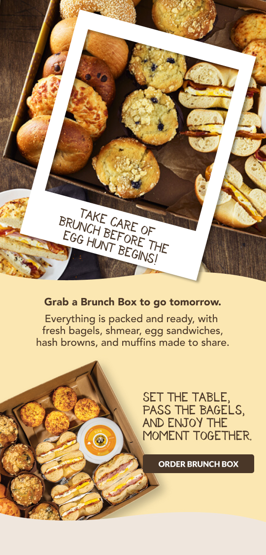Take care of brunch before the egg hunt with brunch box!
