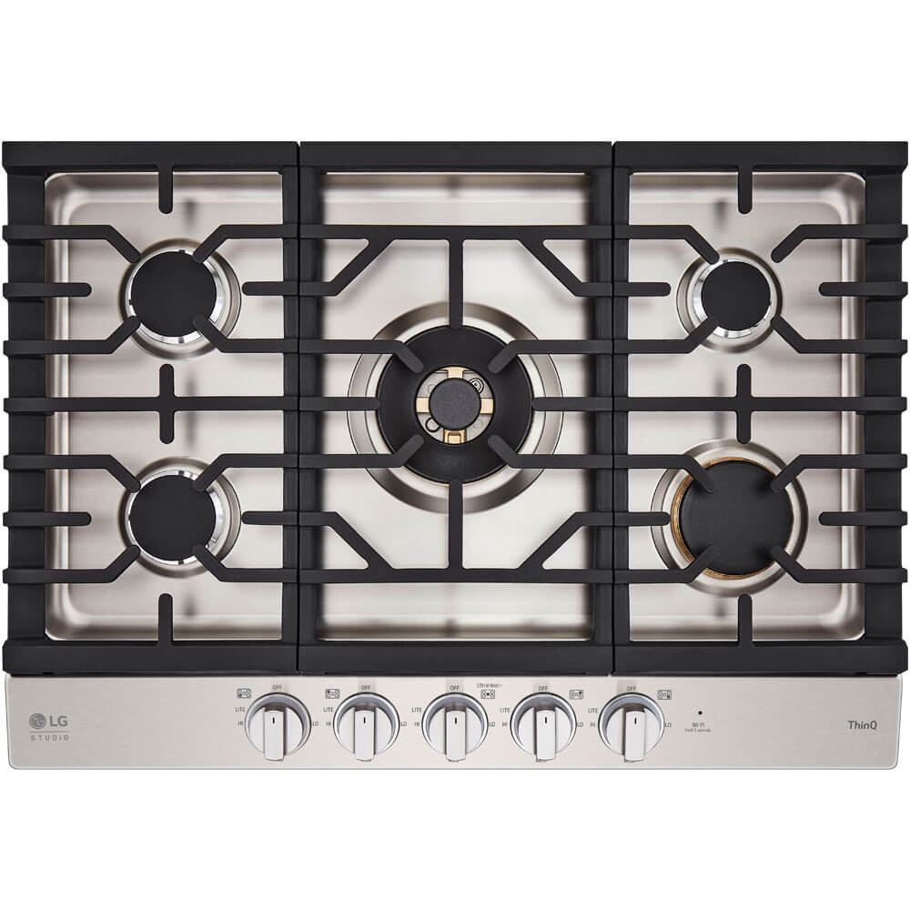 LG 30" Stainless 5 Burner Gas Cooktop