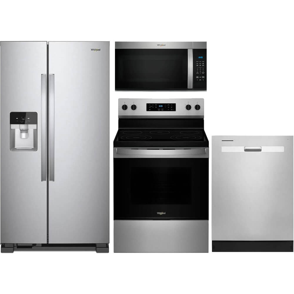 Whirlpool 4 Pc. Side-by-Side Kitchen Package