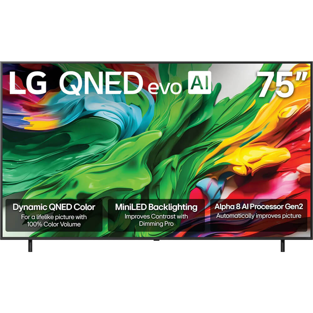 LG 75" 85A Series QNED evo AI MiniLED 4K UHD Smart webOS TV (2025)