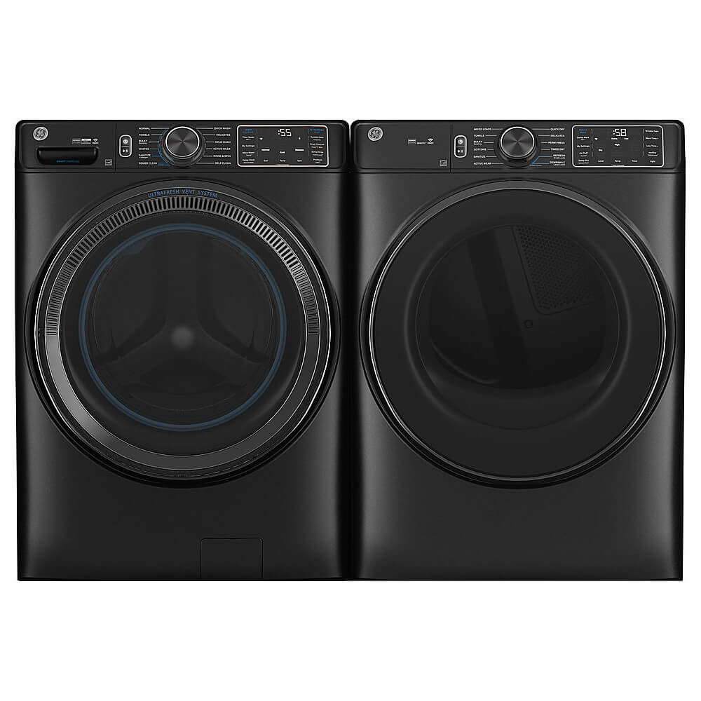 GE Carbon Graphite Front Load Washer/Dryer Pair