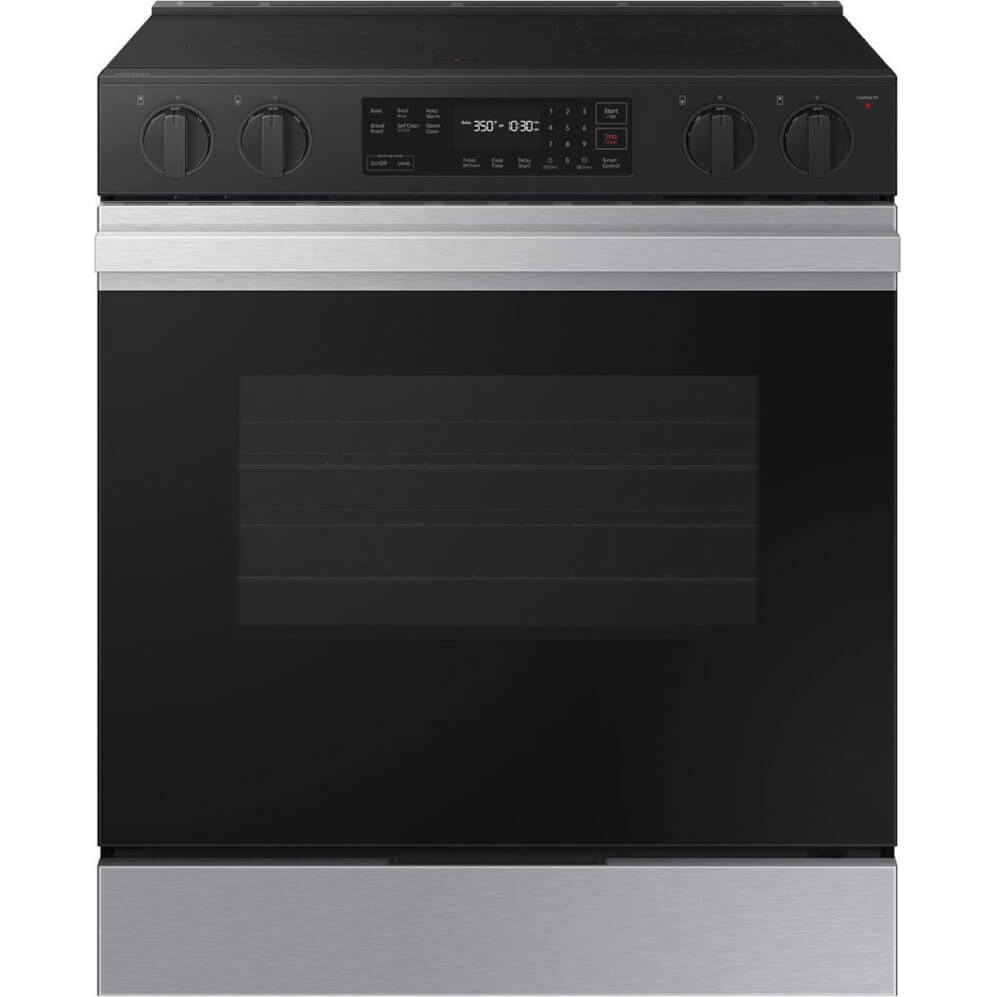 Samsung 6.3 Cu. Ft. Bespoke Stainless Steel Slide-In Electric Range