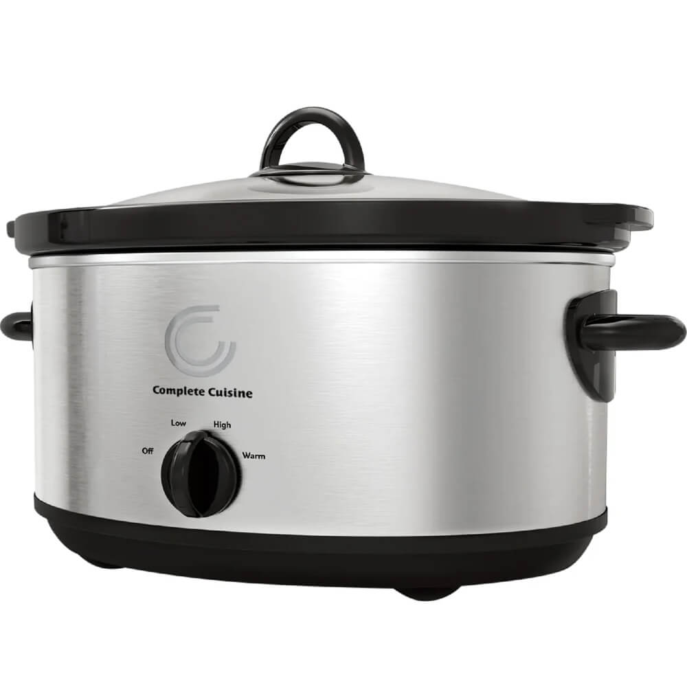 Complete Cuisine 7.0 Quart Stainless Steel Slow Cooker