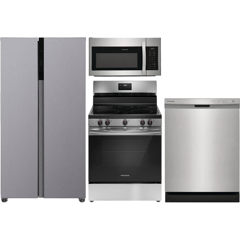 Frigidaire 4 Pc. Stainless Side-by-Side Kitchen Pkg