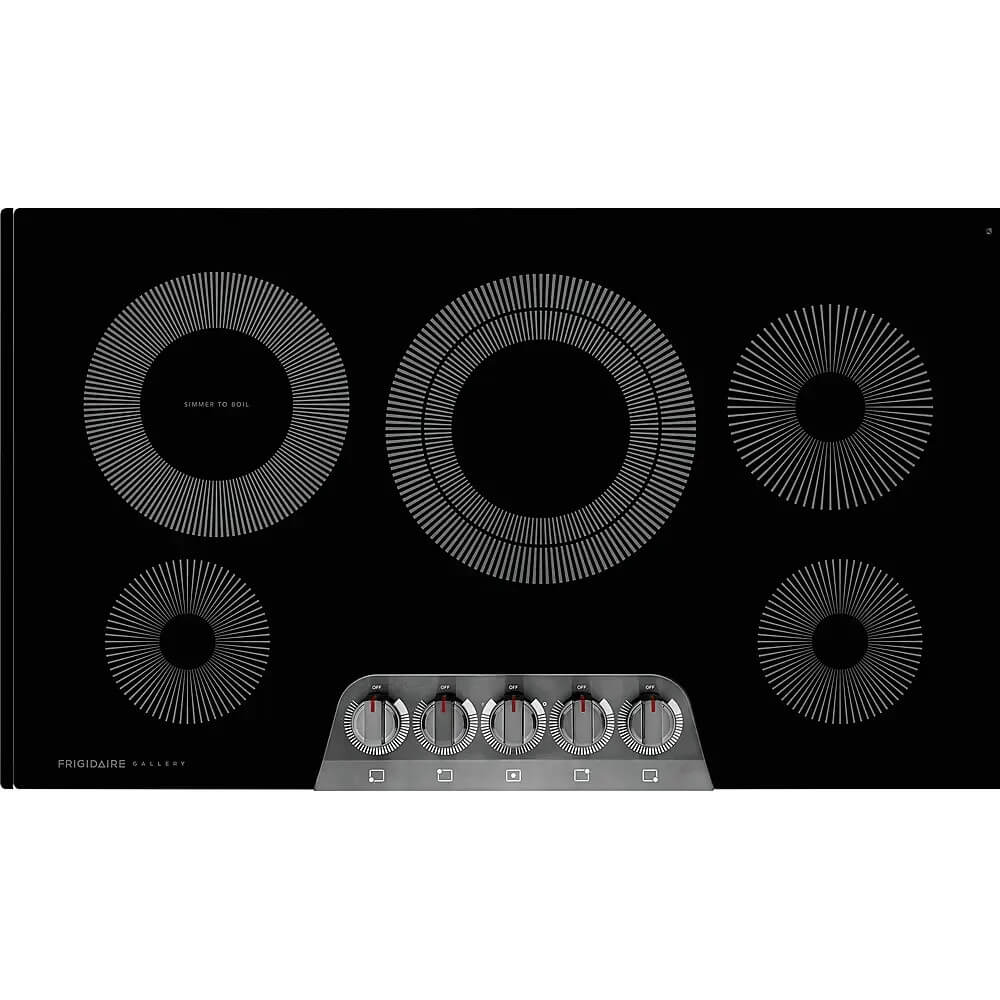 Frigidaire Gallery 36" 5 Burner Black Stainless Built-In Electric Cooktop