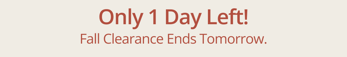 SHOP FALL CLEARANCE