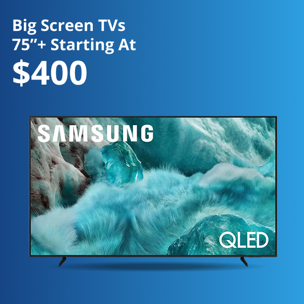 shop big tvs