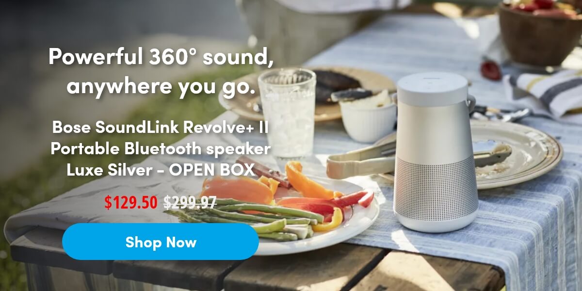 Powerful 360° sound, anywhere you go.