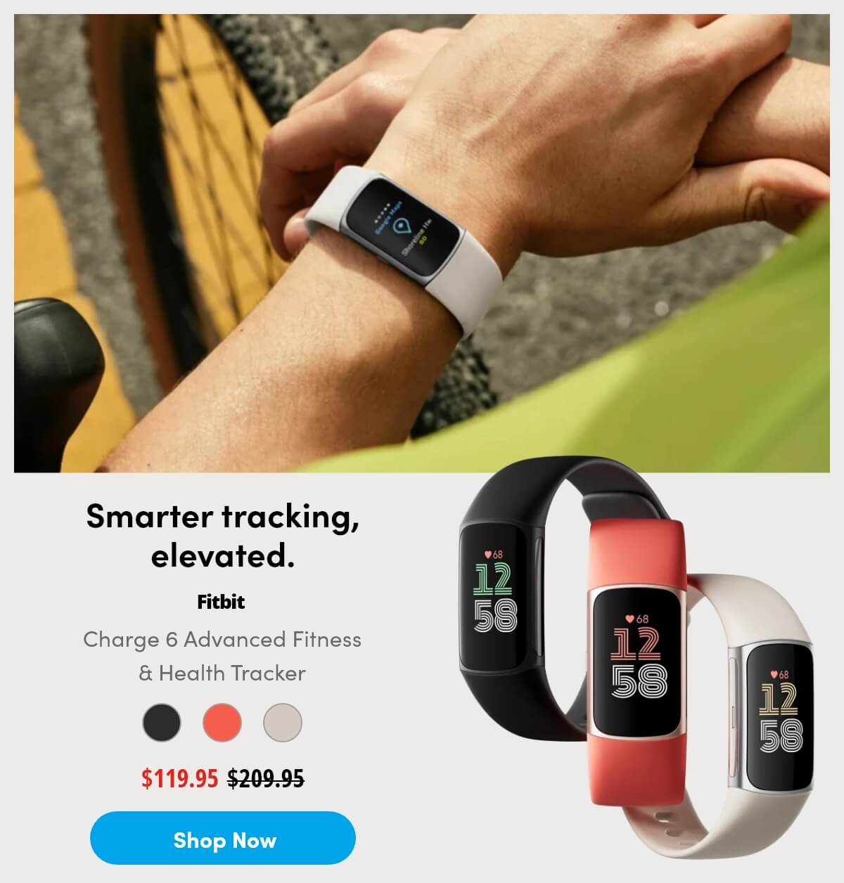 Fitbit Charge 6 Advanced Fitness & Health Tracker - Porcelain