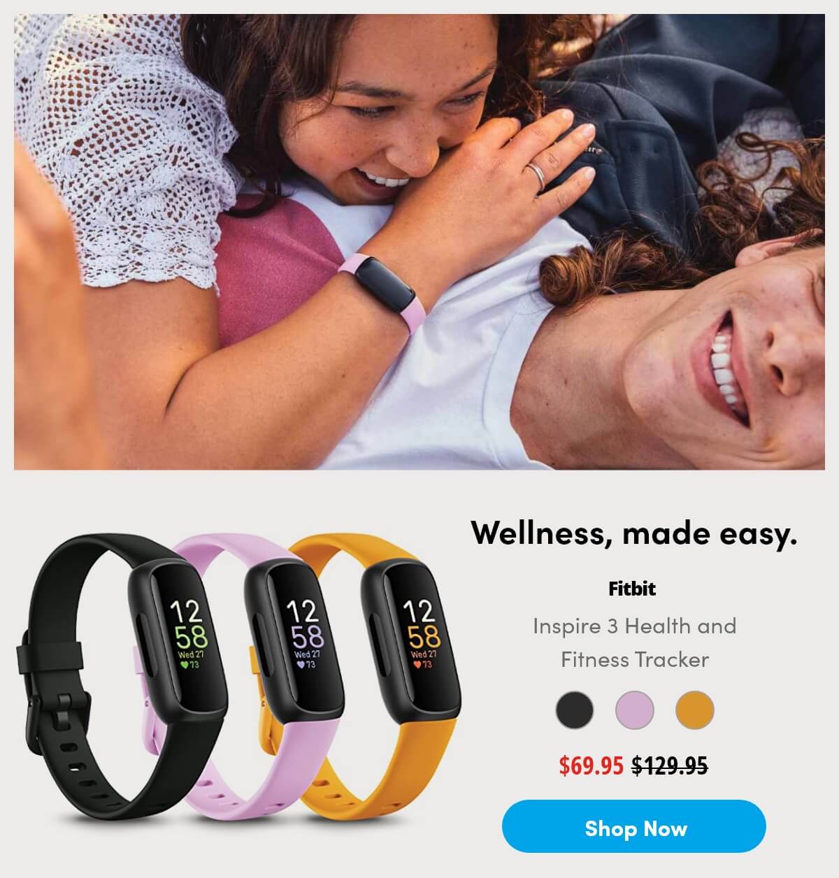 Fitbit Inspire 3 Health and Fitness Tracker - Lilac Bliss