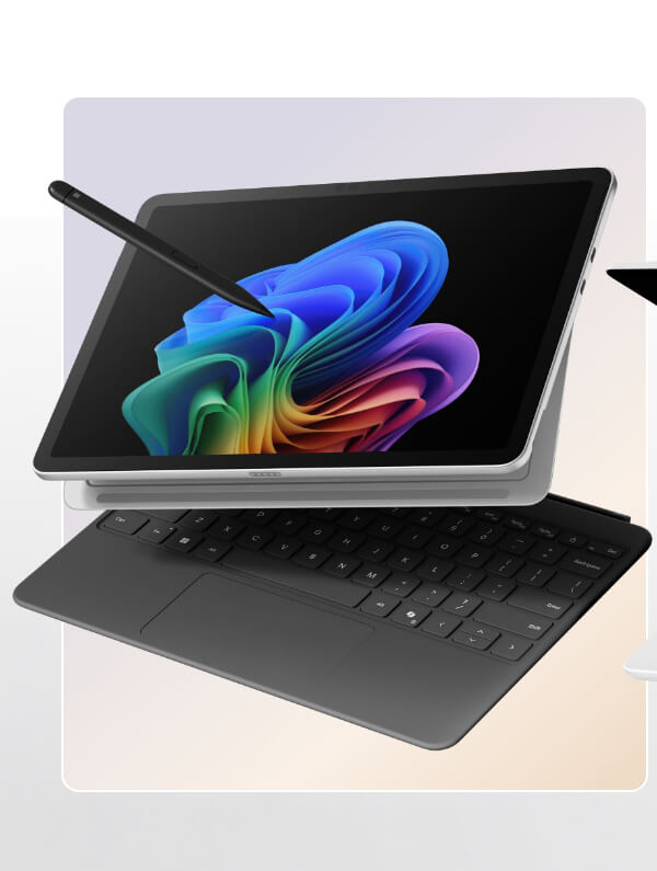 Microsoft Surface Pro Copilot+ PC 12 inch, Snapdragon X Plus, 16GB RAM, 256GB UFS, Device Only (Latest Model), Platinum
