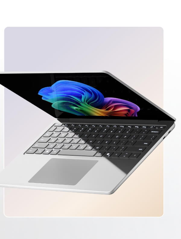 Microsoft Surface Laptop - Copilot+ PC - 13 inch Touchscreen - Snapdragon X Plus - 16GB - 256GB UFS (Latest Model) - Platinum
