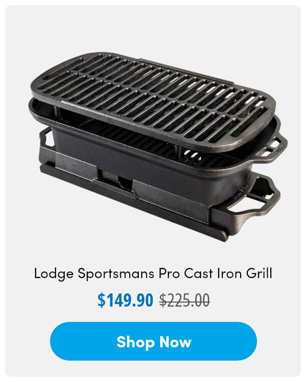 Lodge Sportsmans Pro Cast Iron Grill