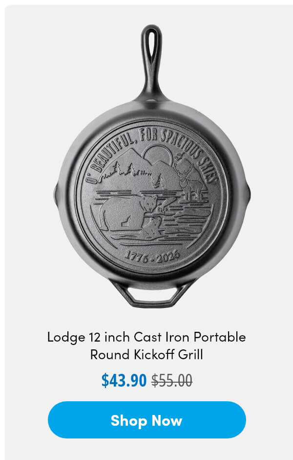 Lodge 12 inch Seasoned Cast Iron Skillet - Spacious Skies