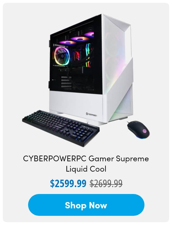 CYBERPOWERPC Gamer Supreme Liquid Cool - AMD Ryzen 7 7800X3D - NVIDIA GeForce RTX 5070 - 32GB RAM / 1TB SSD
