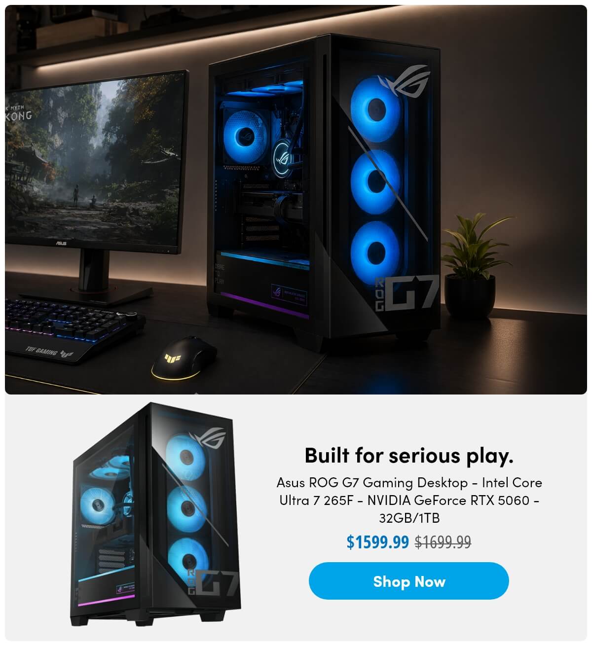 Built for serious play.