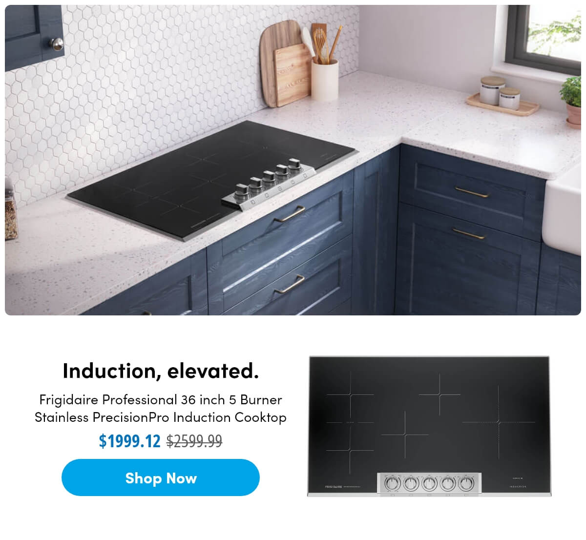 Induction, elevated.