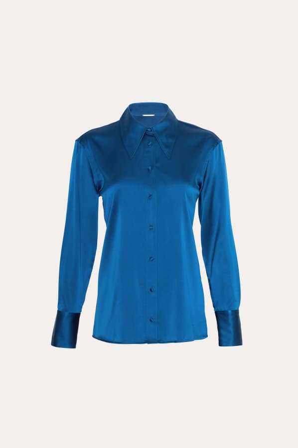 Silk Button Down Shirt