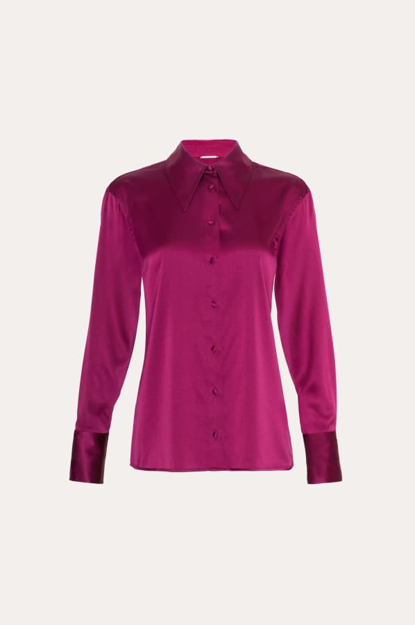 Silk Button Down Shirt