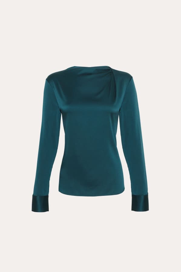 Silk Draped Top