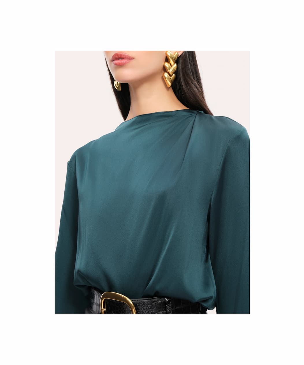 Silk Draped Top