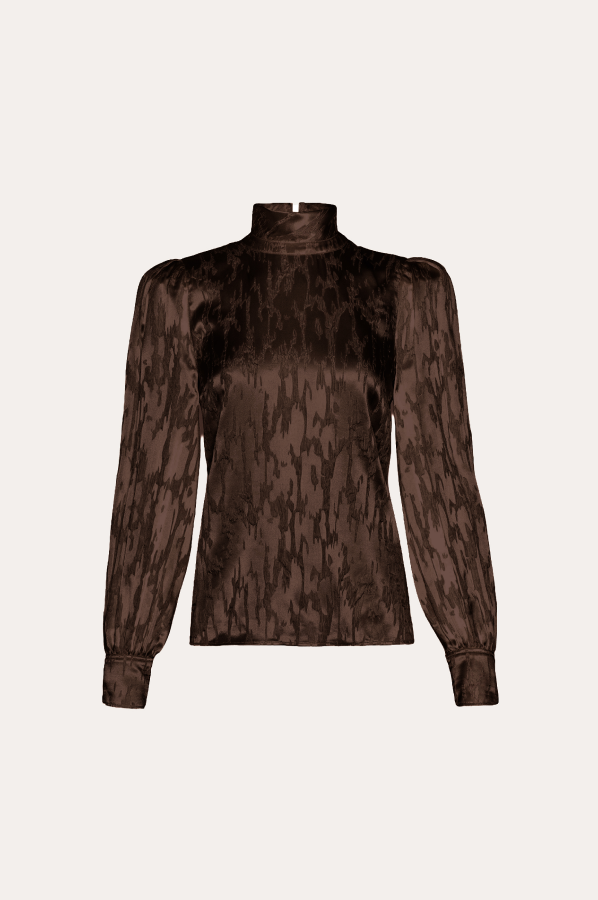 Silk Jacquard Blouse