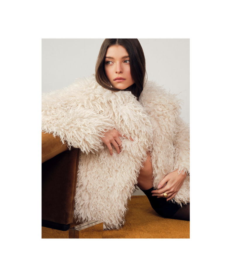 Plush Shearling Coat